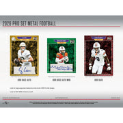 2026 Leaf Pro Set Metal Football Hobby Jumbo 8-Box Case