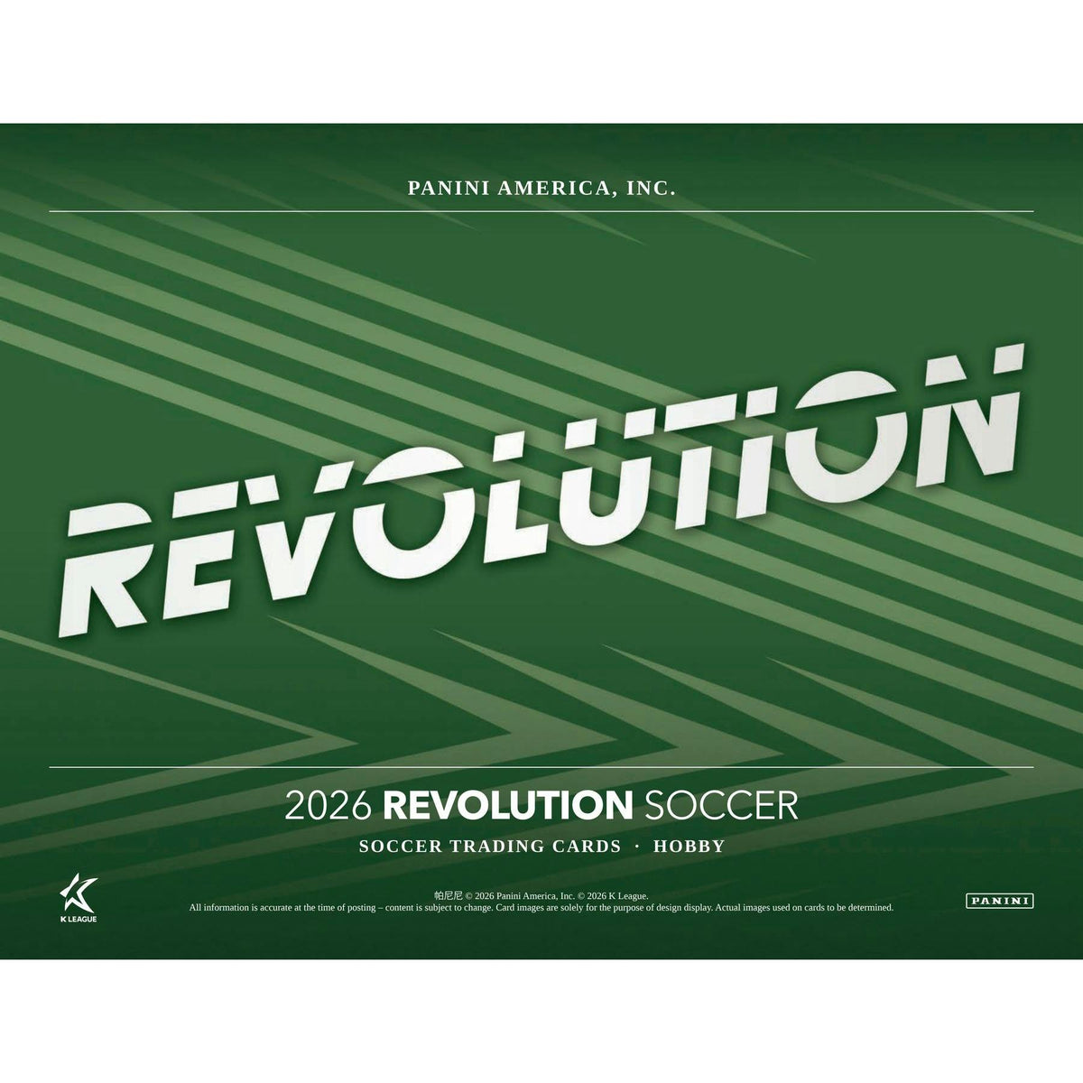 2026 Panini Revolution K League Soccer Hobby 8-Box Case