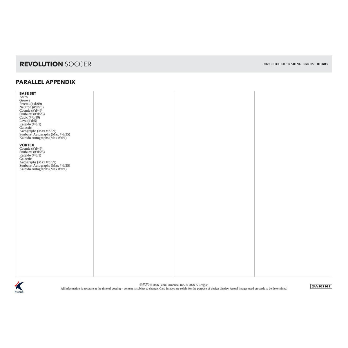 2026 Panini Revolution K League Soccer Hobby Box