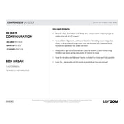 2026 Panini Contenders LIV Golf Hobby 12-Box Case (Presell)