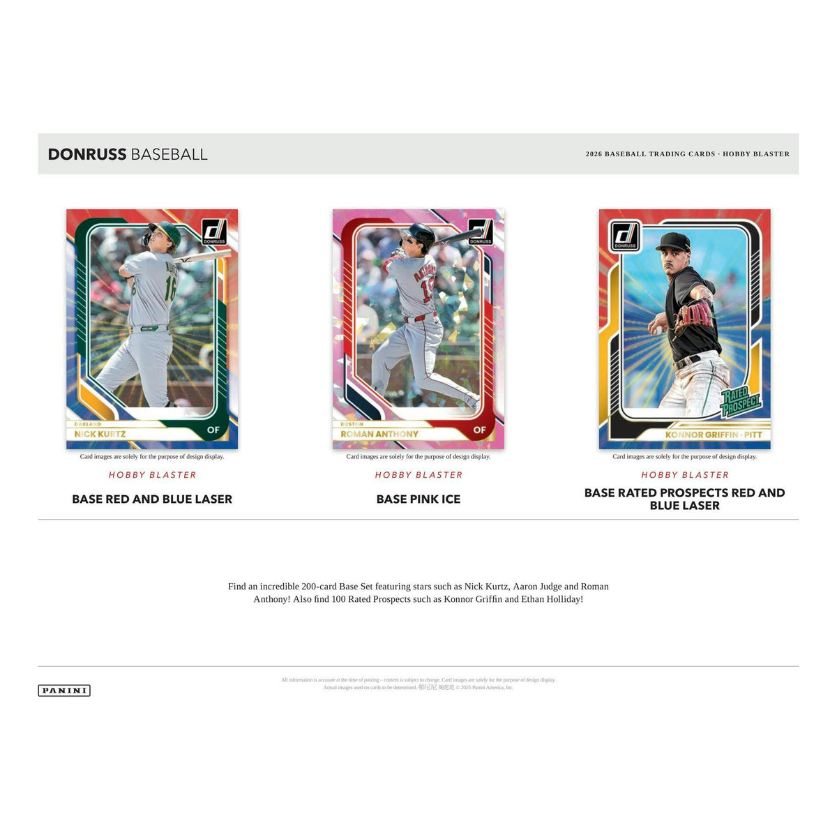 2026 Panini Donruss Baseball Blaster Hobby 20-Box Case