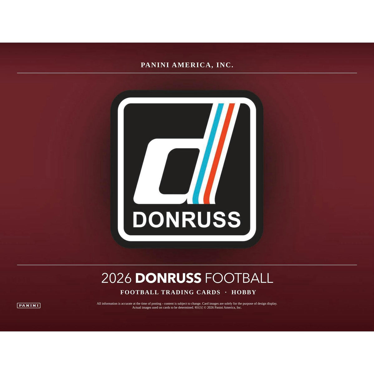 2026 Panini Donruss Football Hobby Box (Presell)