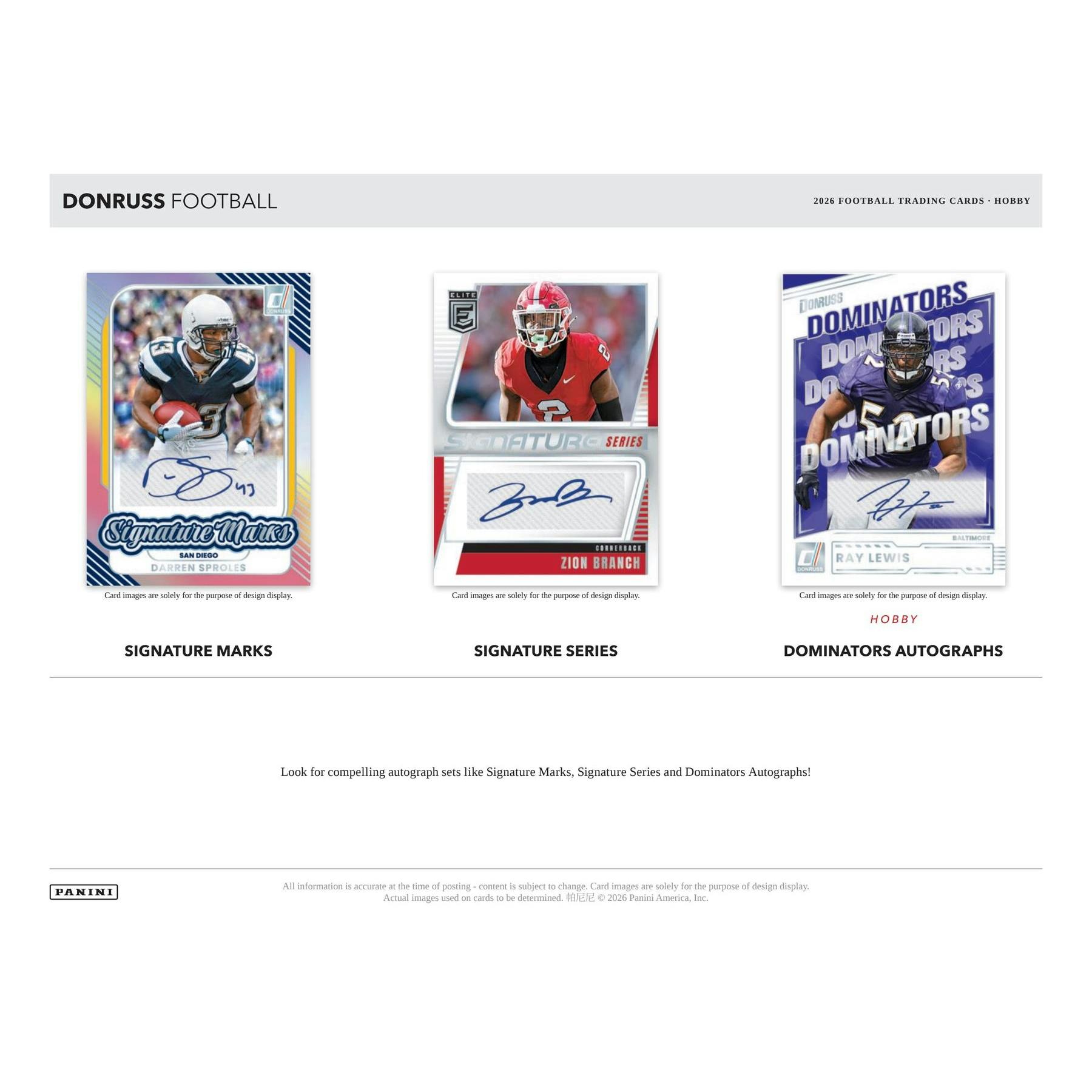 2026 Panini Donruss Football Hobby 12-Box Case (Presell)