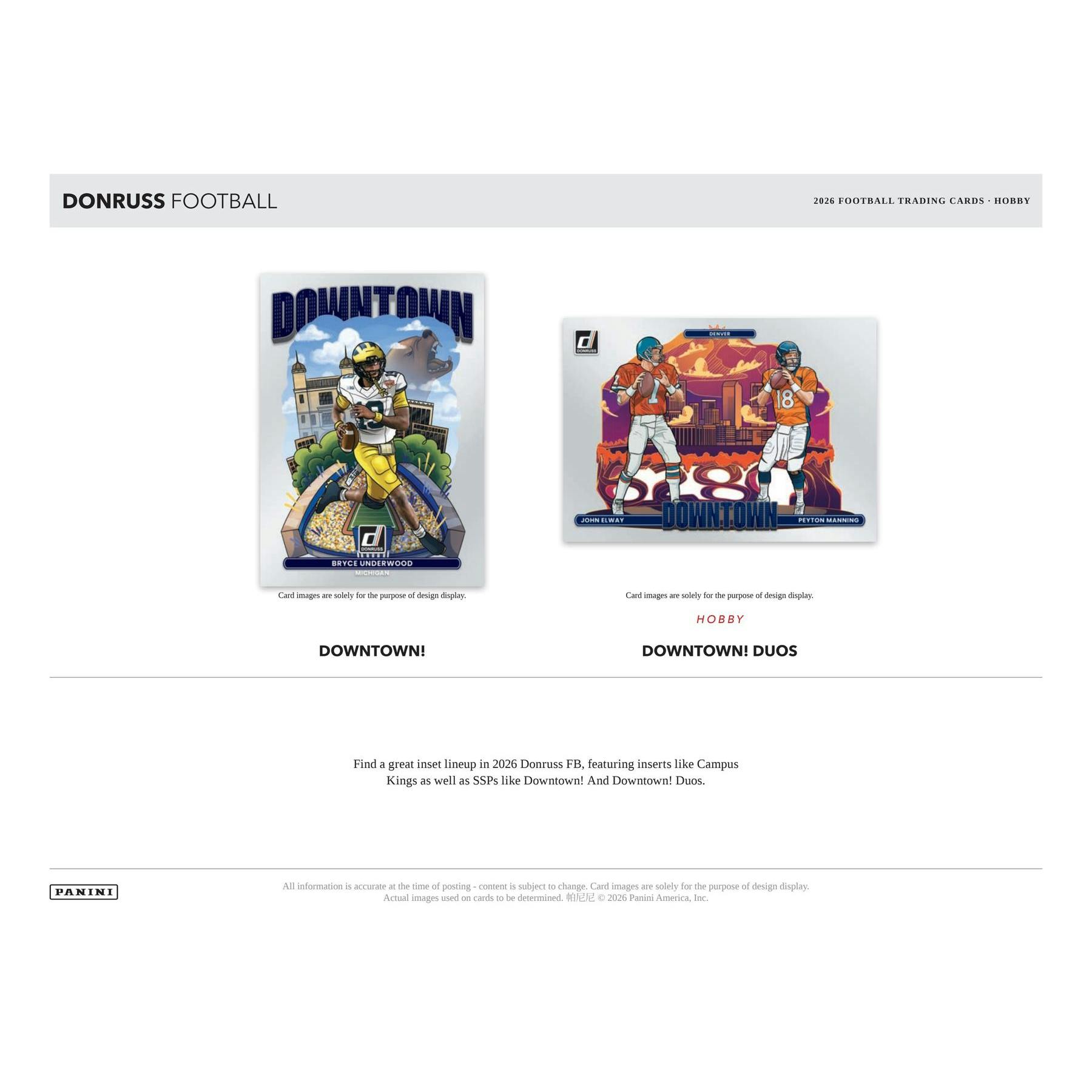 2026 Panini Donruss Football Hobby Box (Presell)