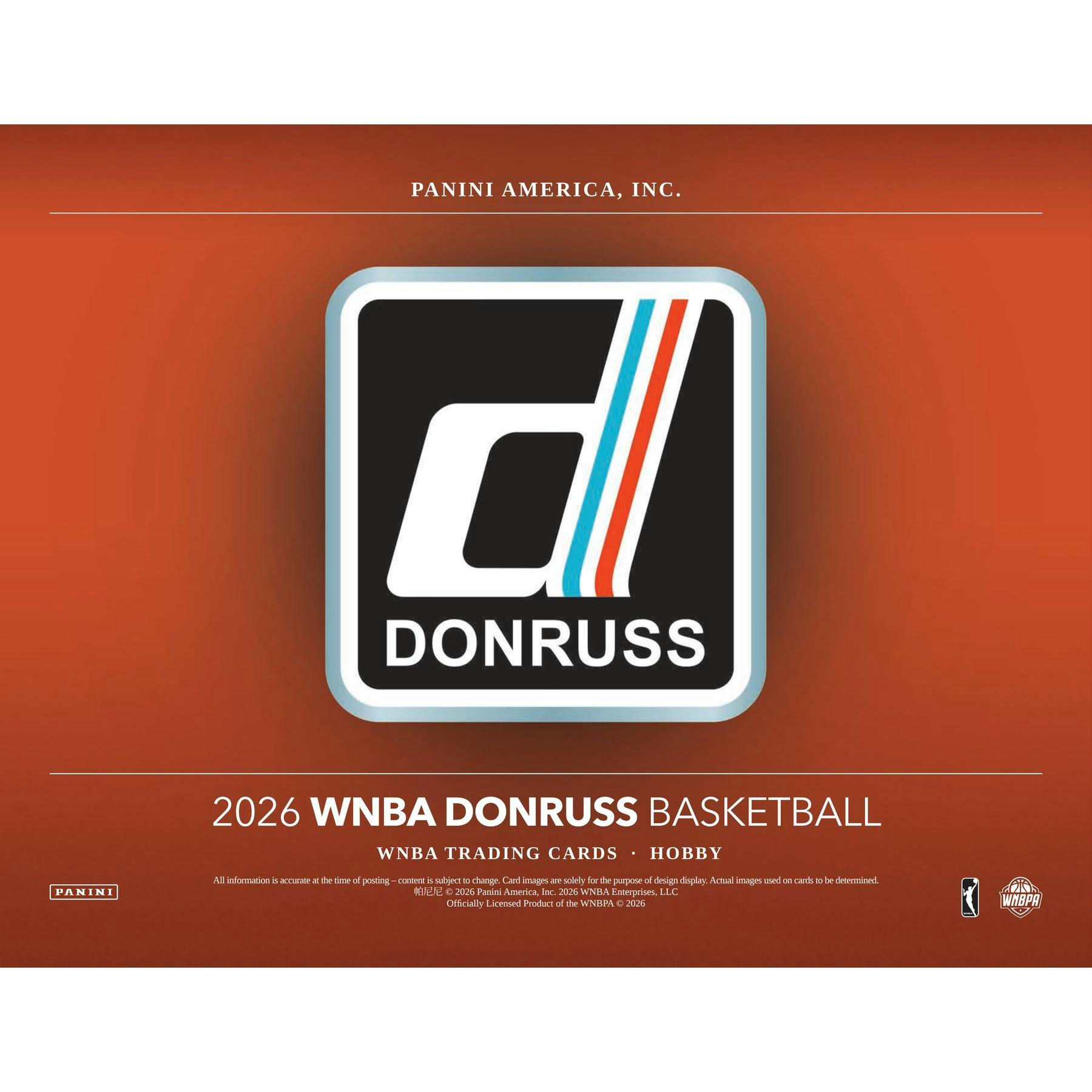 2026 Panini Donruss WNBA Basketball Hobby Box (Presell)