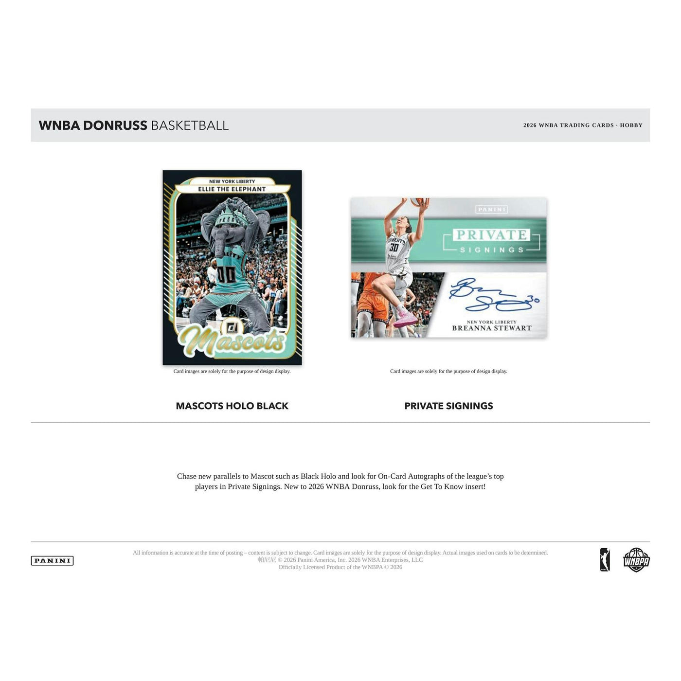 2026 Panini Donruss WNBA Basketball Hobby 16-Box Case (Presell)