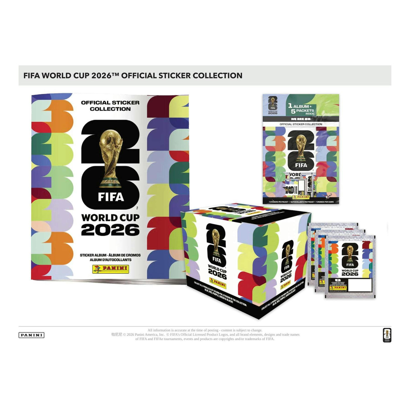 2026 Panini FIFA World Cup Soccer Sticker Album - U.S. Version