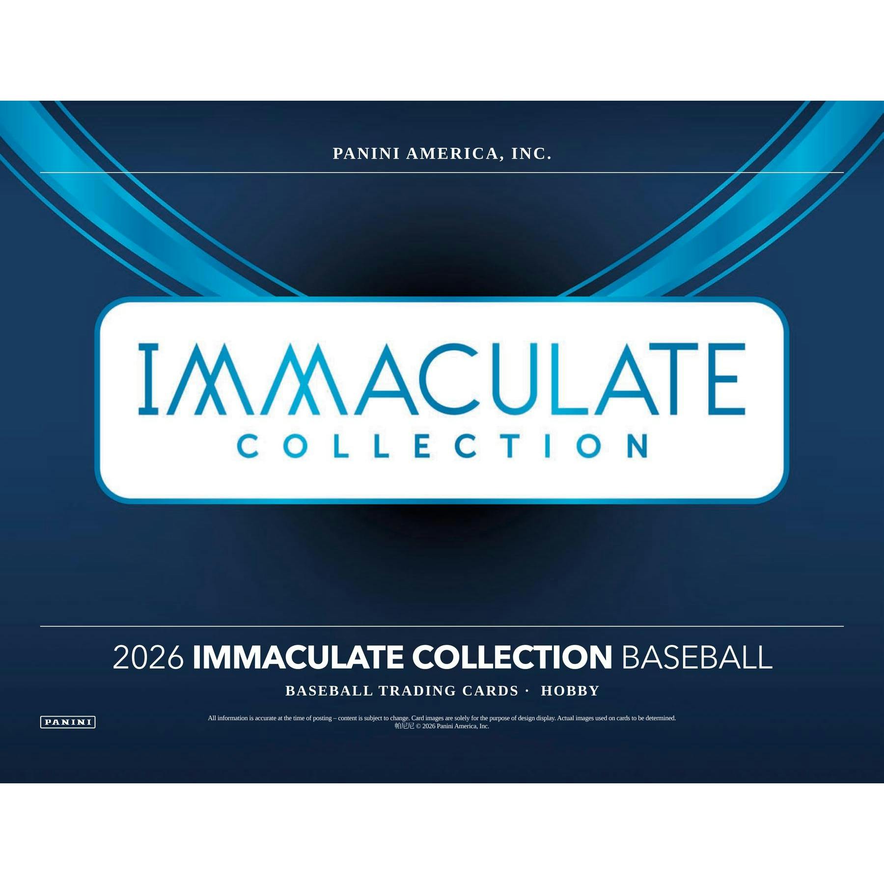 2026 Panini Immaculate Baseball Hobby 6-Box Case