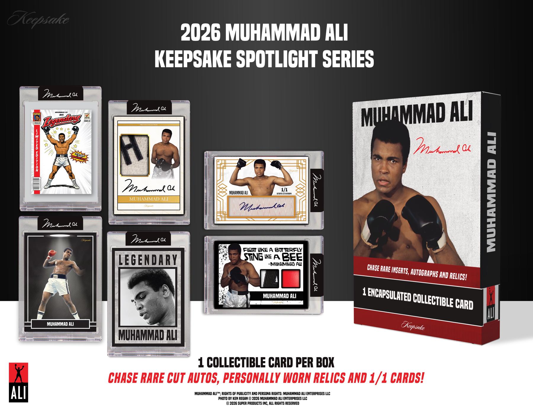 2026 Keepsake Muhammad Ali Spotlight Series Hobby 20-Box Case (Presell)