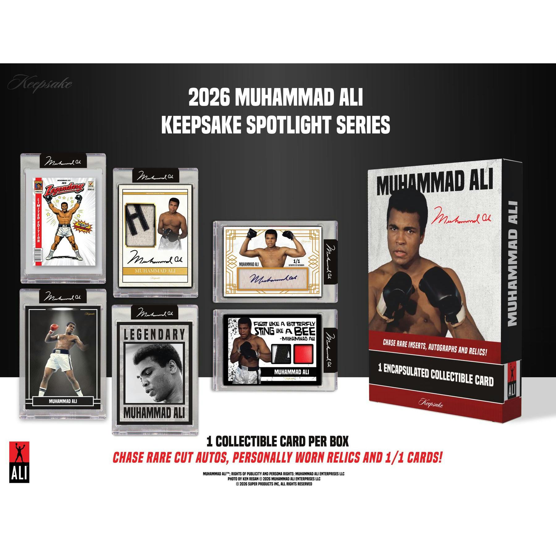 2026 Keepsake Muhammad Ali Spotlight Series Hobby 20-Box Case (Presell)