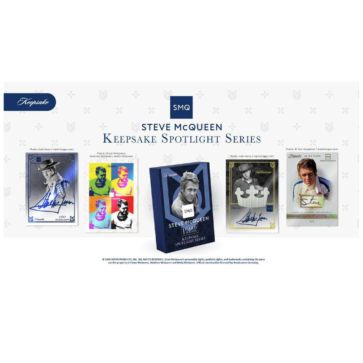 2026 Keepsake Steve McQueen King of Cool Spotlight Series Hobby 20-Box Case (Presell)