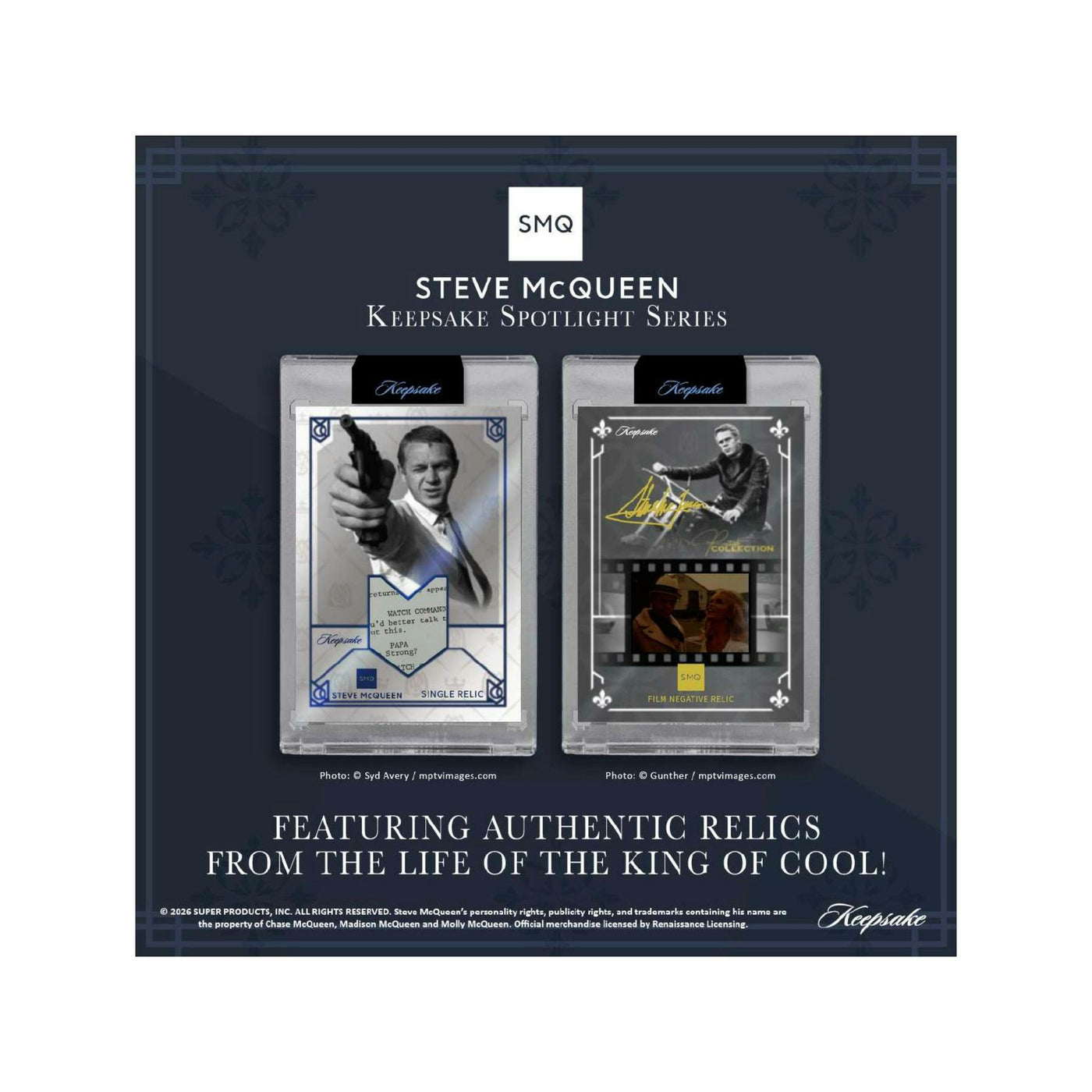 2026 Keepsake Steve McQueen King of Cool Spotlight Series Hobby 20-Box Case (Presell)