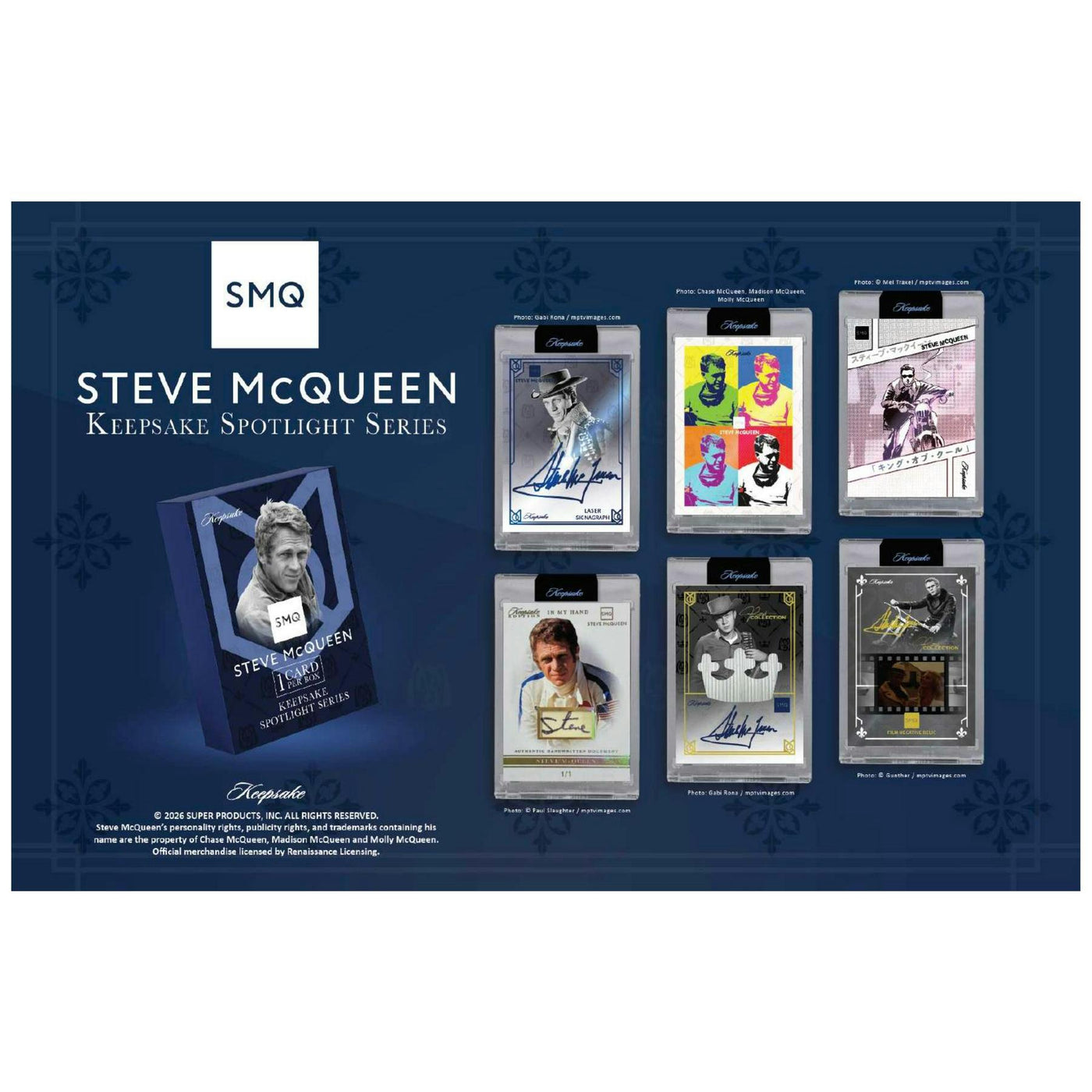 2026 Keepsake Steve McQueen King of Cool Spotlight Series Hobby 20-Box Case (Presell)