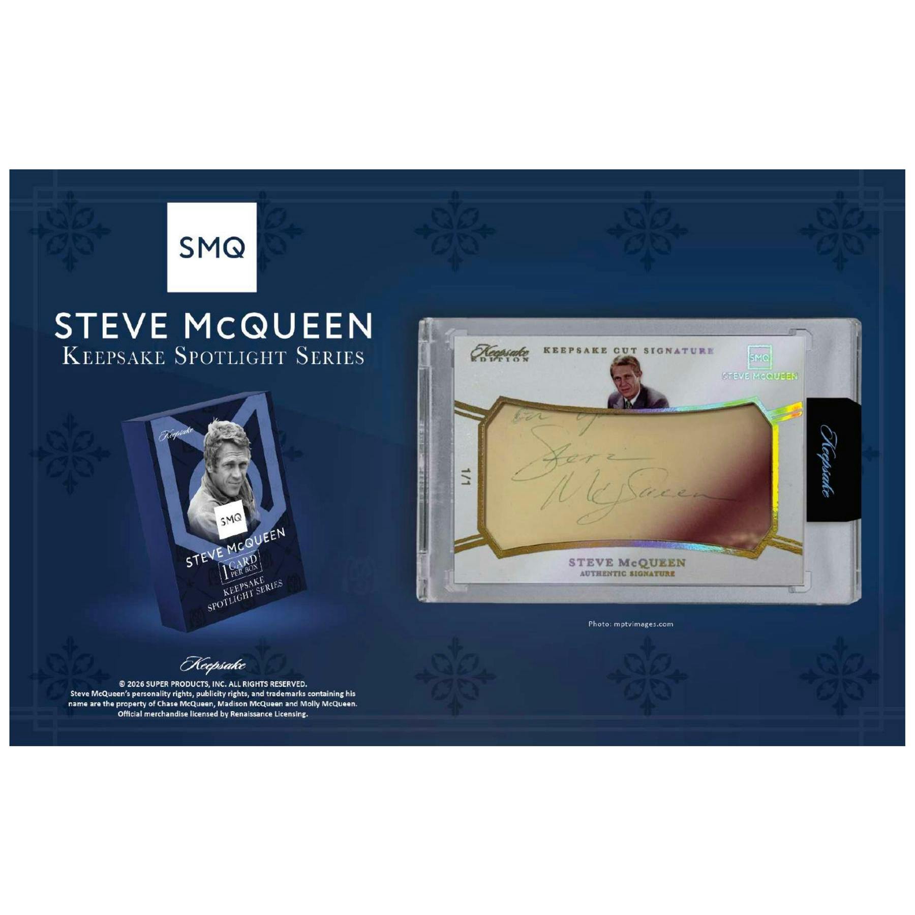 2026 Keepsake Steve McQueen King of Cool Spotlight Series Hobby 20-Box Case (Presell)
