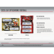 2026 Leaf Optichrome Football Hobby 12-Box Case