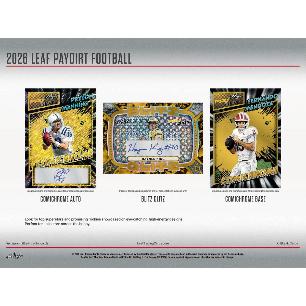 2026 Leaf Paydirt Football Hobby Jumbo Box