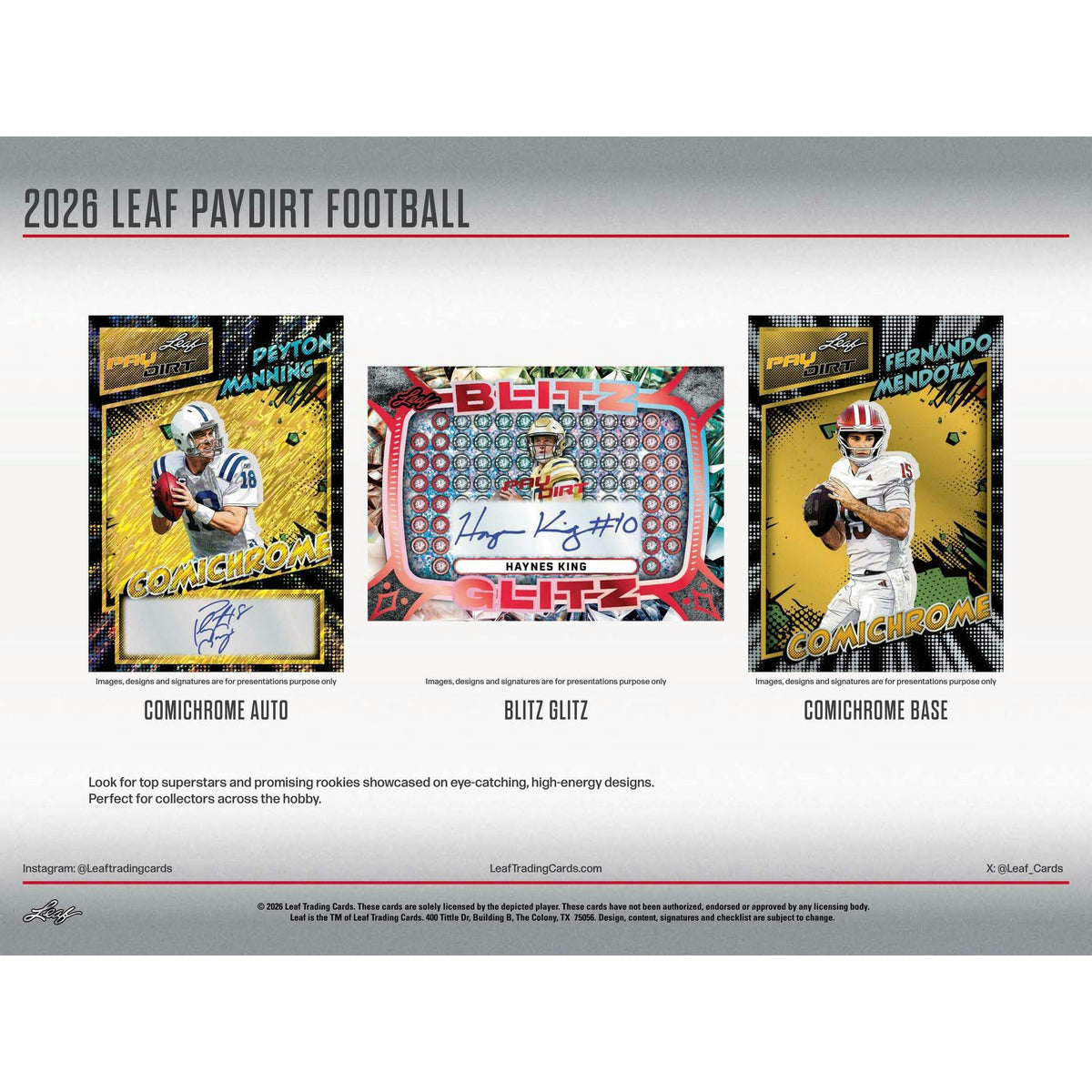 2026 Leaf Paydirt Football Hobby Box