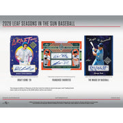 2026 Leaf Seasons in the Sun Baseball Hobby 10-Box Case