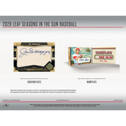 2026 Leaf Seasons in the Sun Baseball Hobby 10-Box Case