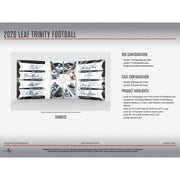 2026 Leaf Trinity Football Hobby 10-Box Case