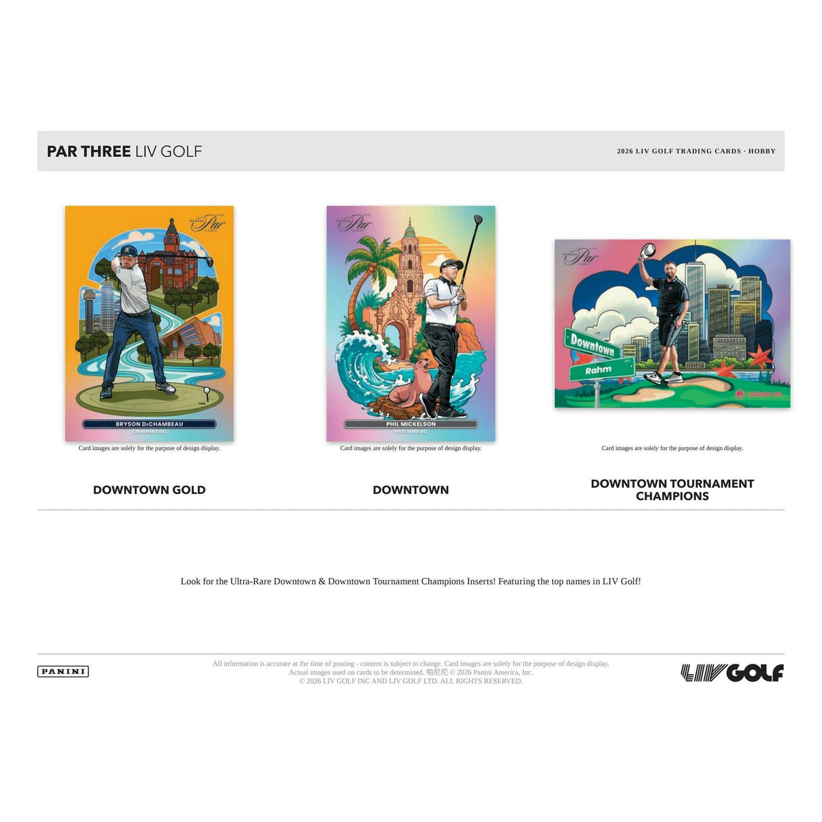 2026 Panini Par Three LIV Golf Hobby 10-Box Case (Presell)
