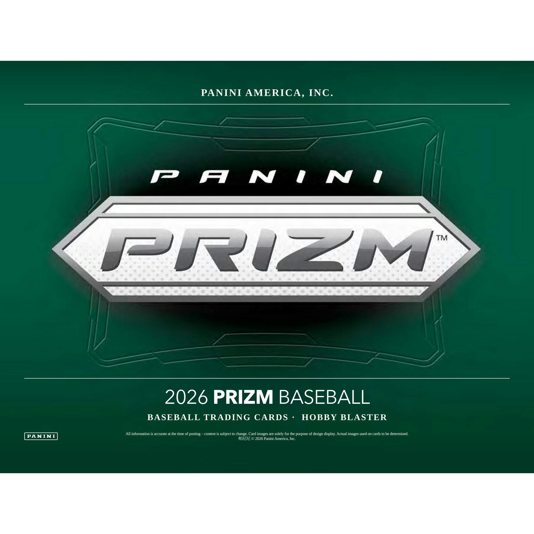 2026 Panini Prizm Baseball Blaster Hobby Box (Presell)