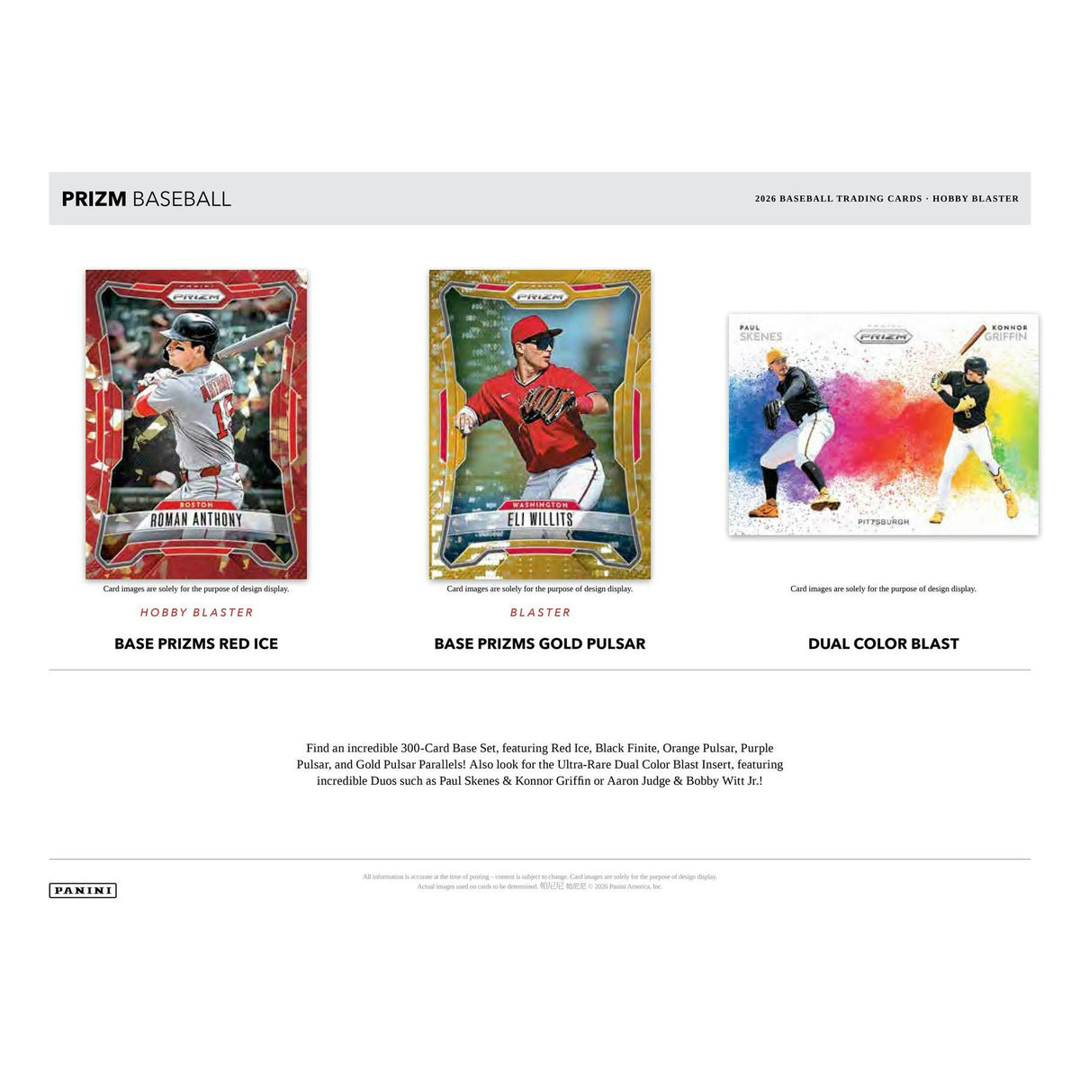 2026 Panini Prizm Baseball Blaster Hobby Box (Presell)