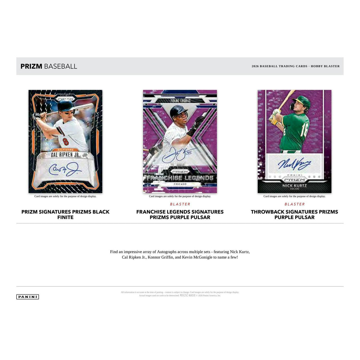 2026 Panini Prizm Baseball Blaster Hobby Box (Presell)