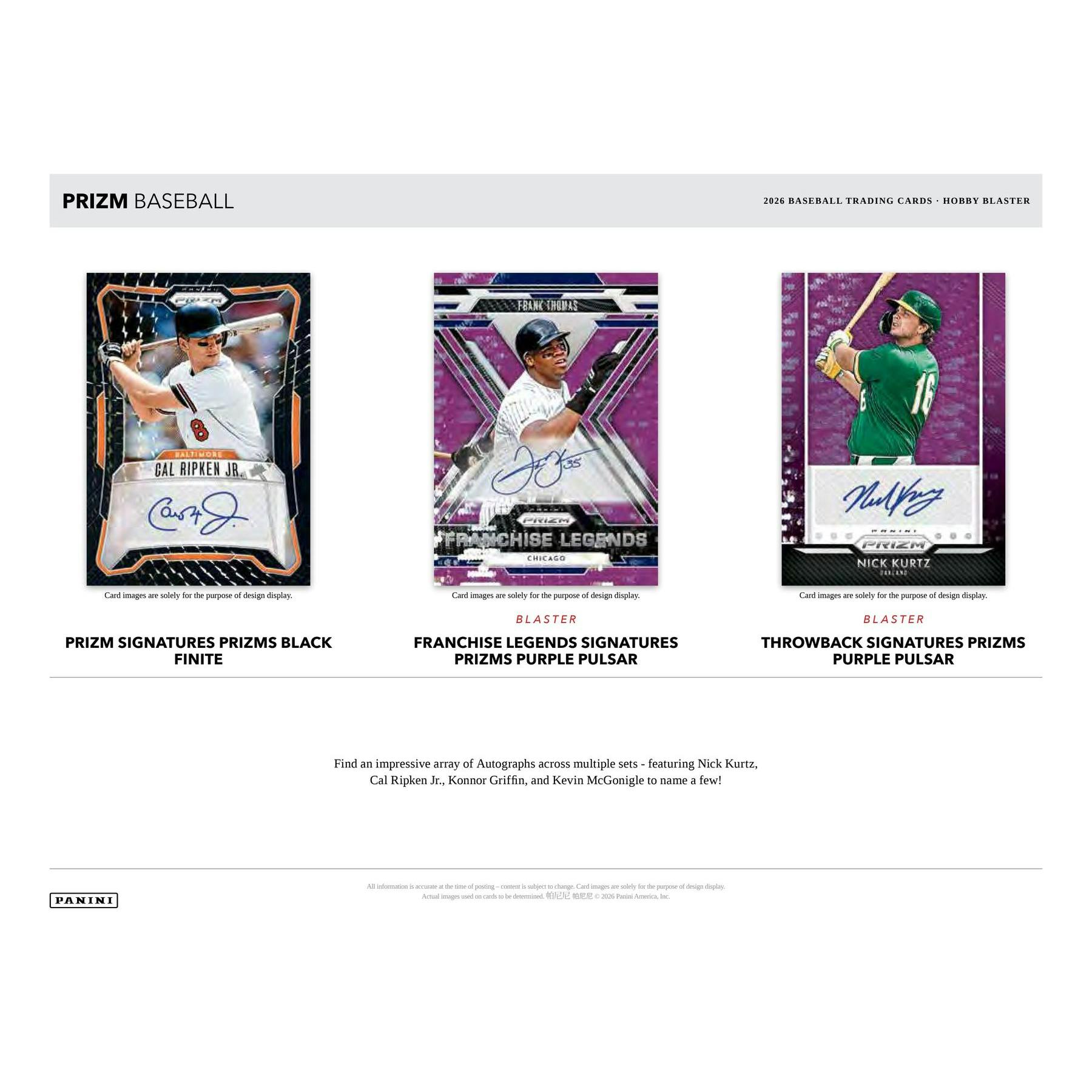2026 Panini Prizm Baseball Blaster Hobby Box (Presell)