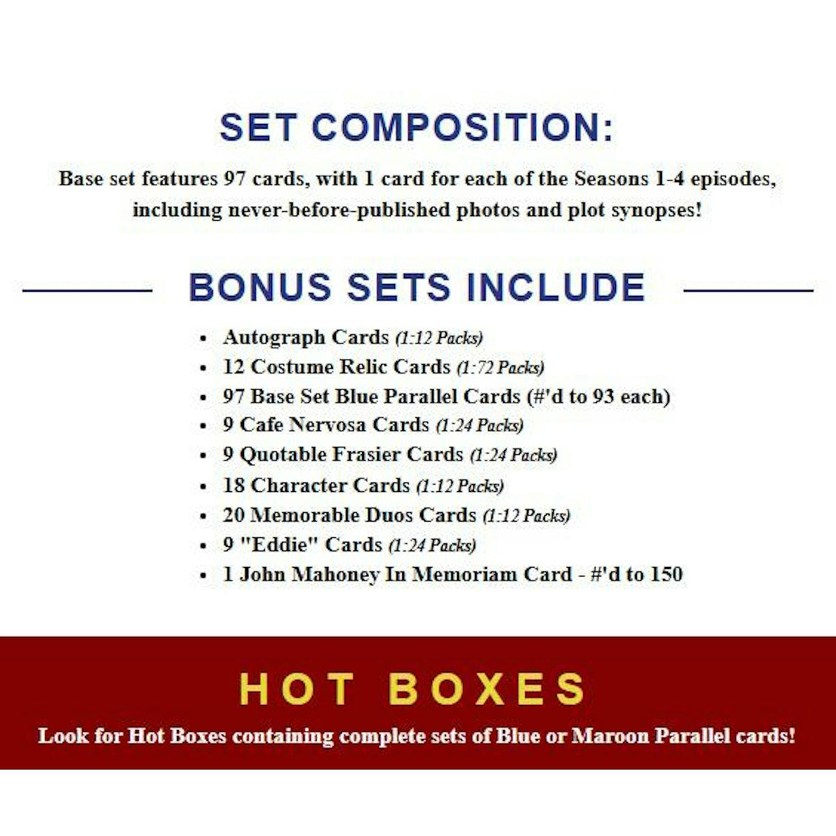 2026 Rittenhouse Frasier Premiere Edition Hobby 12-Box Case