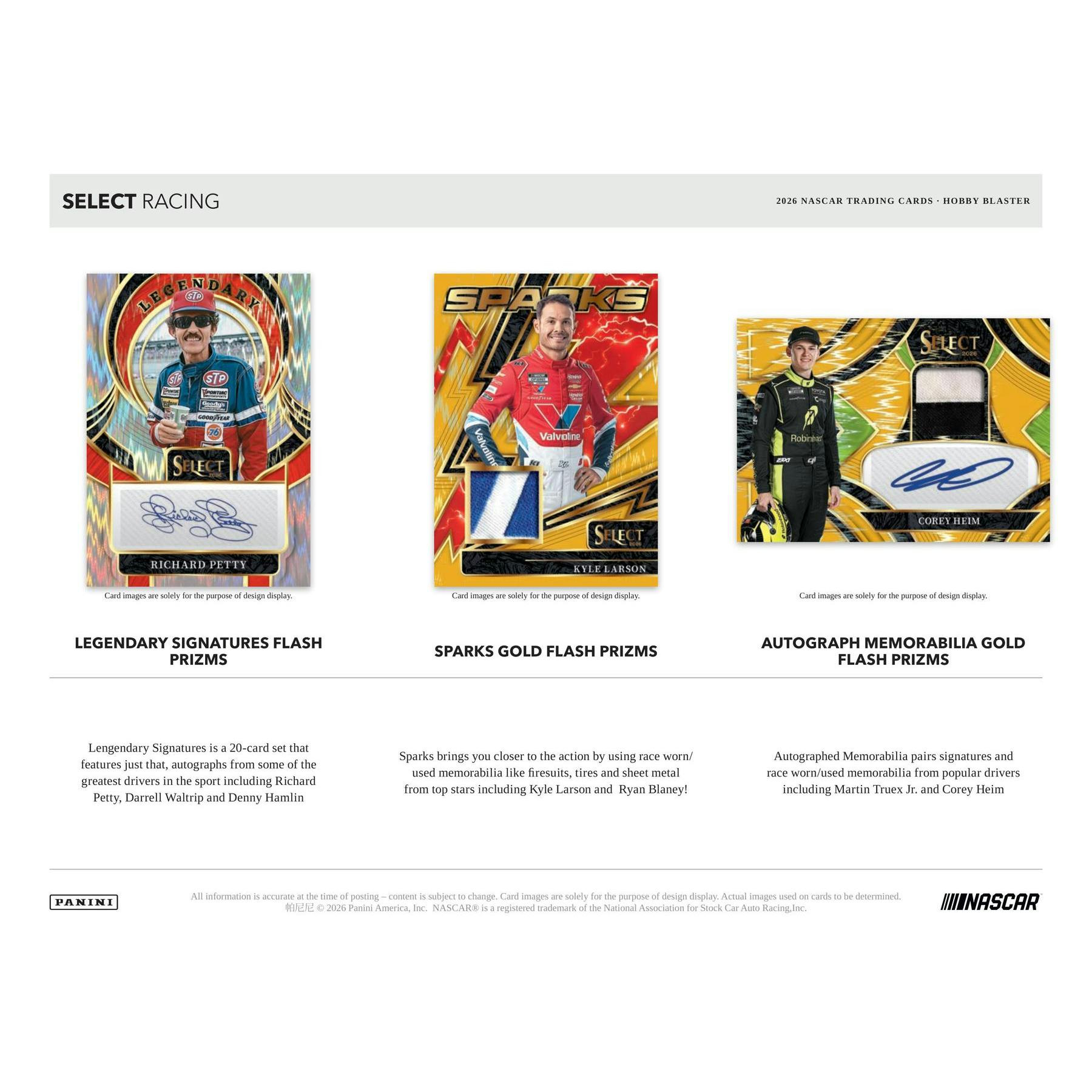 2026 Panini Select NASCAR Racing Blaster Hobby Box