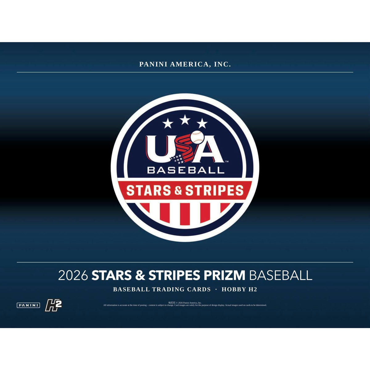 2026 Panini USA Stars & Stripes Prizm Baseball H2 Box