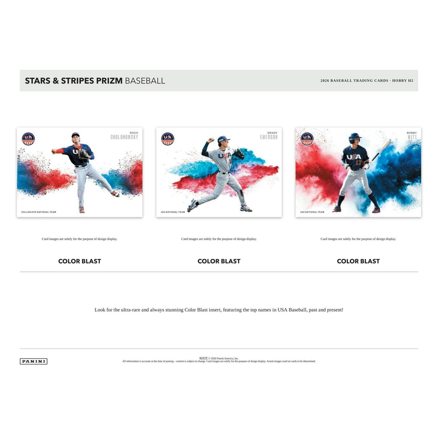 2026 Panini USA Stars & Stripes Prizm Baseball H2 12-Box Case