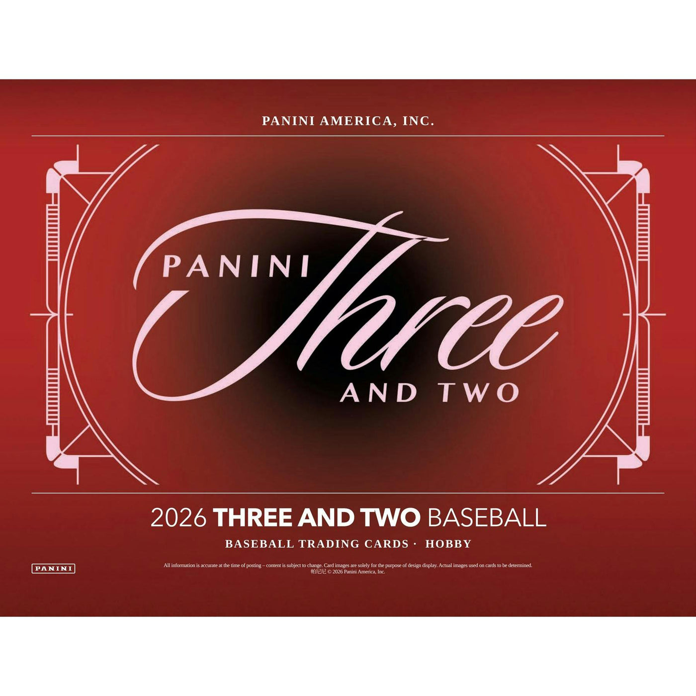 2026 Panini Three and Two Baseball Hobby 10-Box Case (Presell)