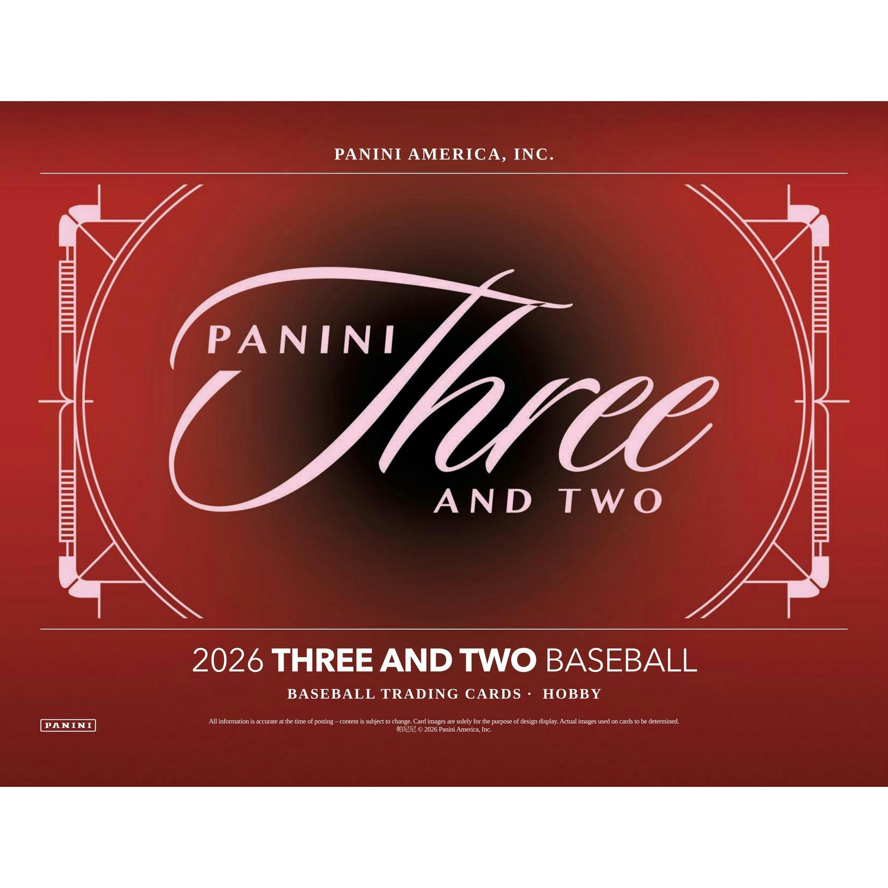 2026 Panini Three and Two Baseball Hobby 10-Box Case (Presell)