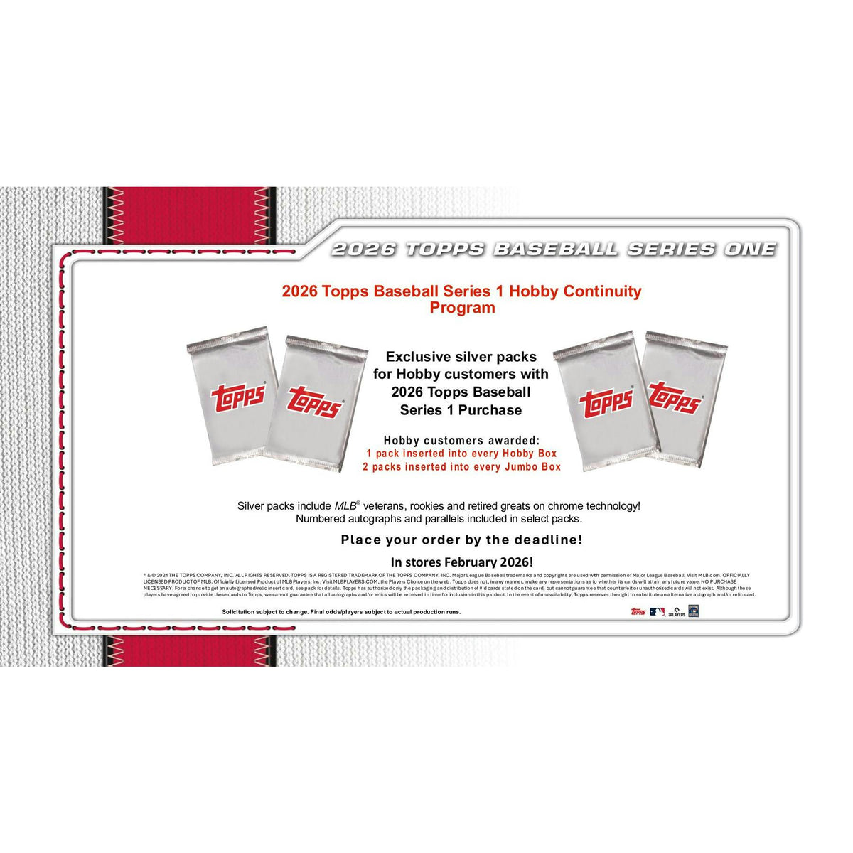 2026 Topps Series 1 Baseball Hobby Pack