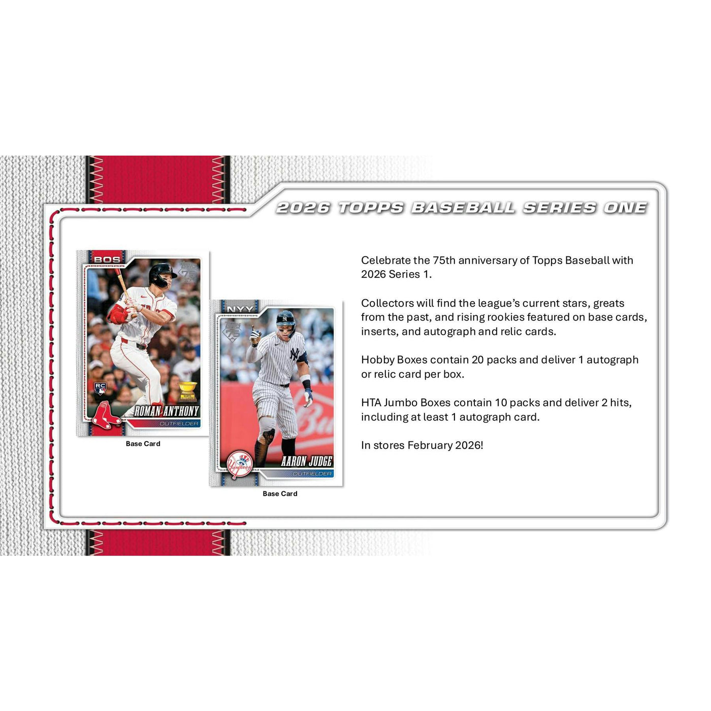 2026 Topps Series 1 Baseball Hobby Jumbo Pack