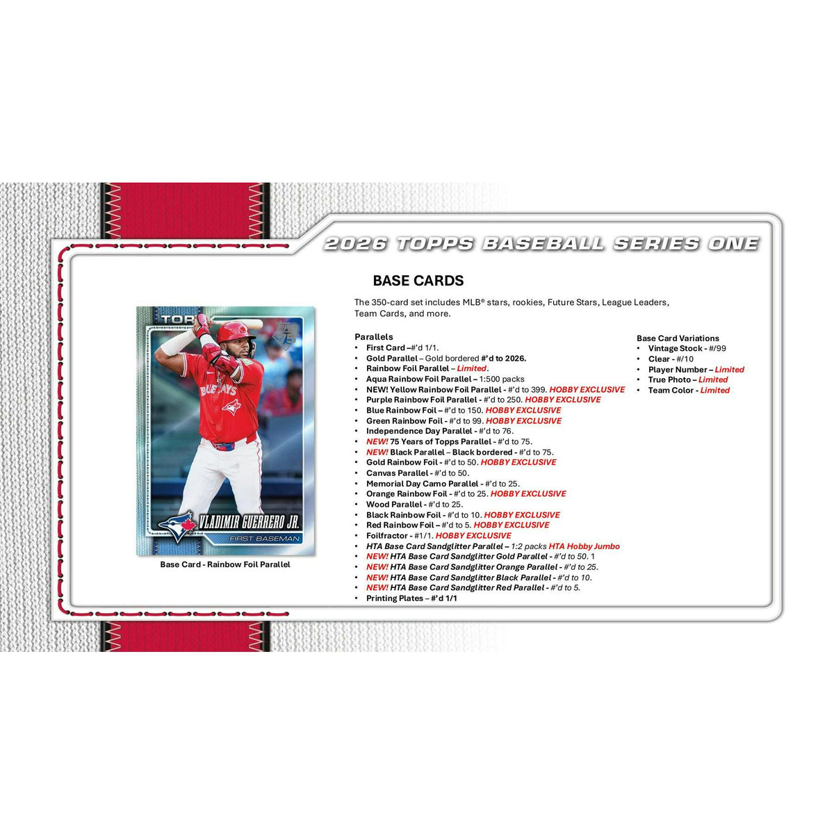 2026 Topps Series 1 Baseball Hobby Pack