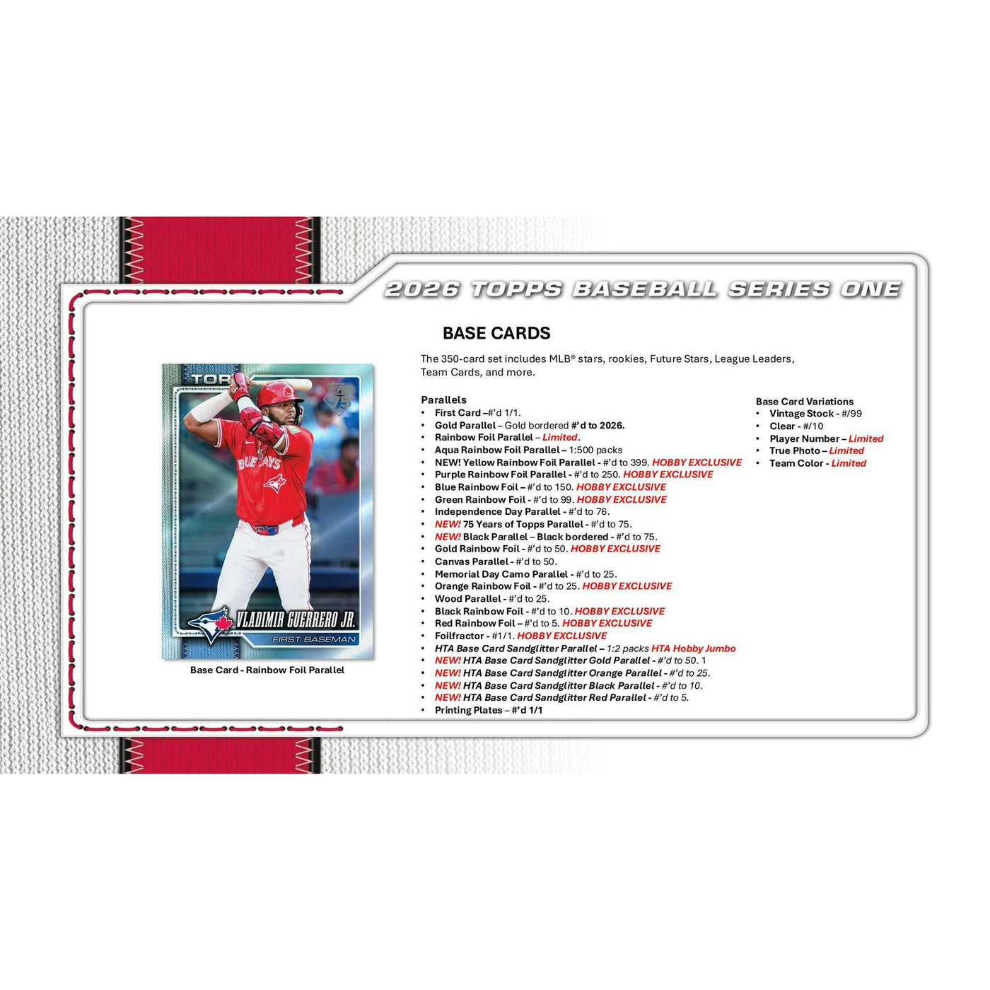 2026 Topps Series 1 Baseball Hobby Box