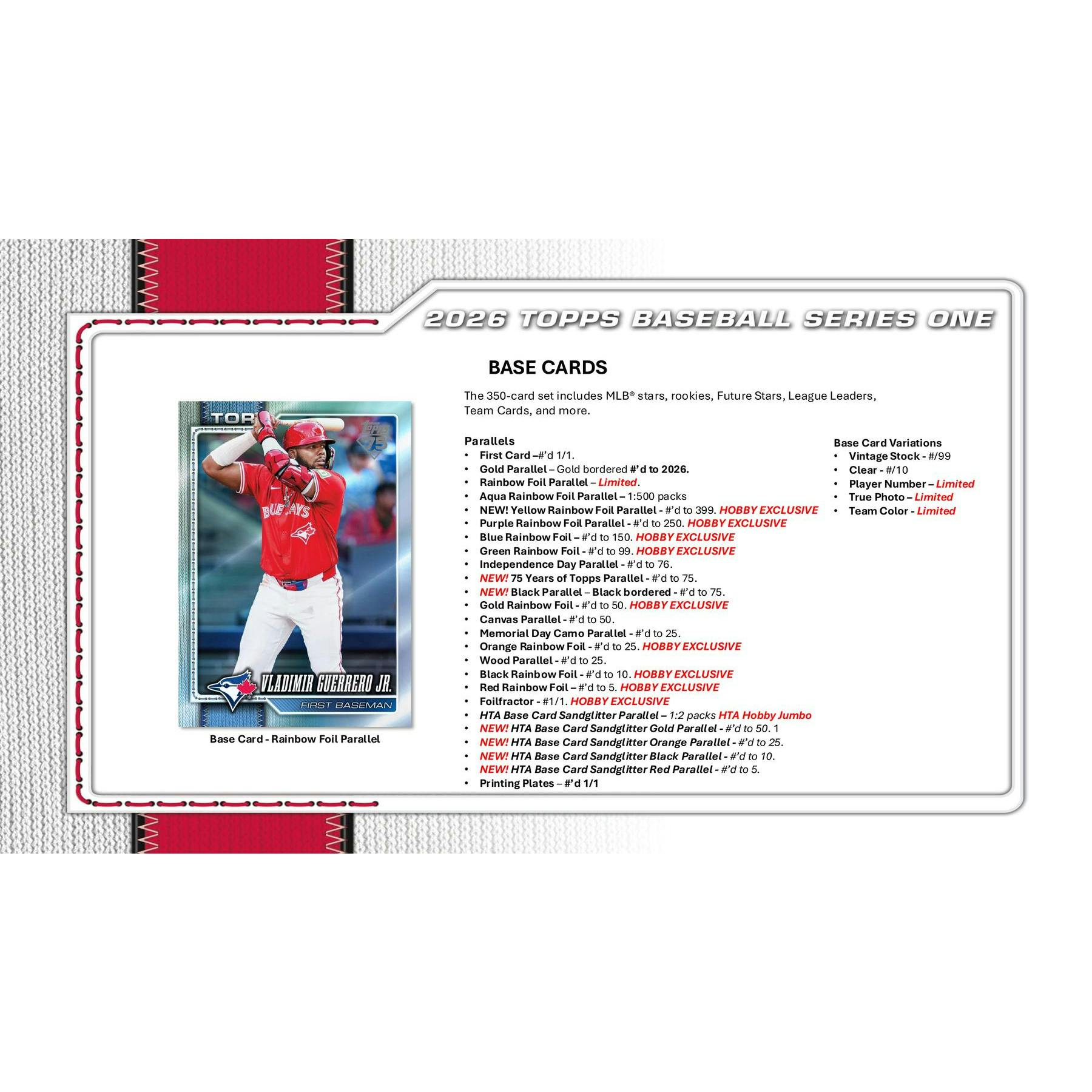 2026 Topps Series 1 Baseball Hobby Jumbo Box