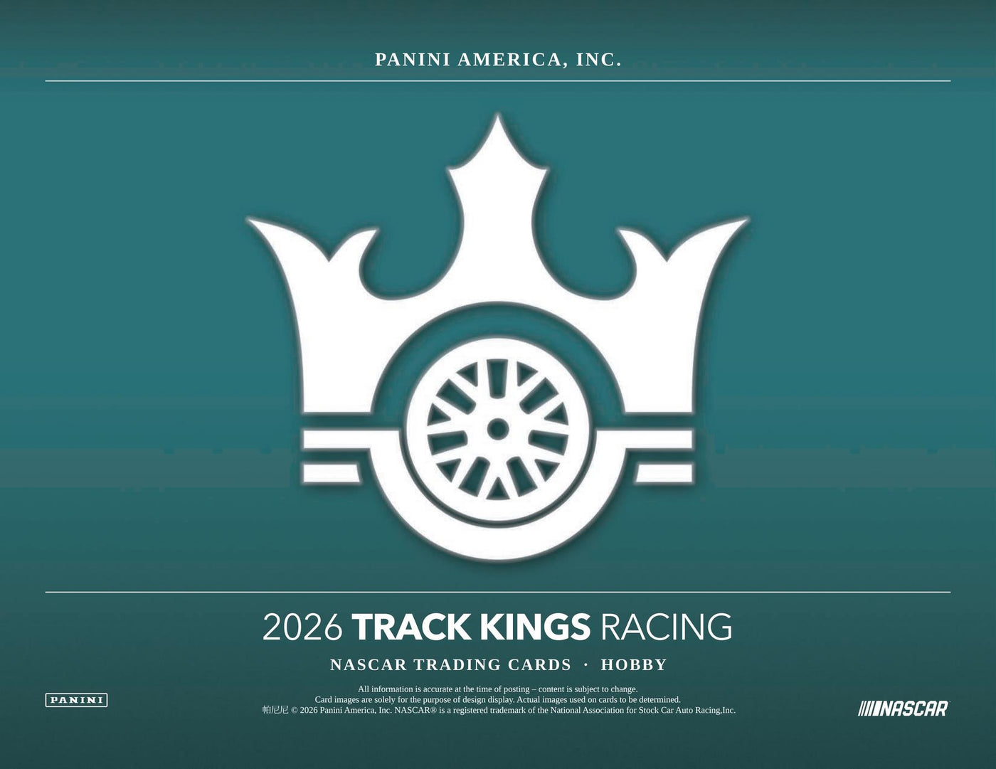 2026 Panini Track Kings NASCAR Racing Hobby Box (Presell)