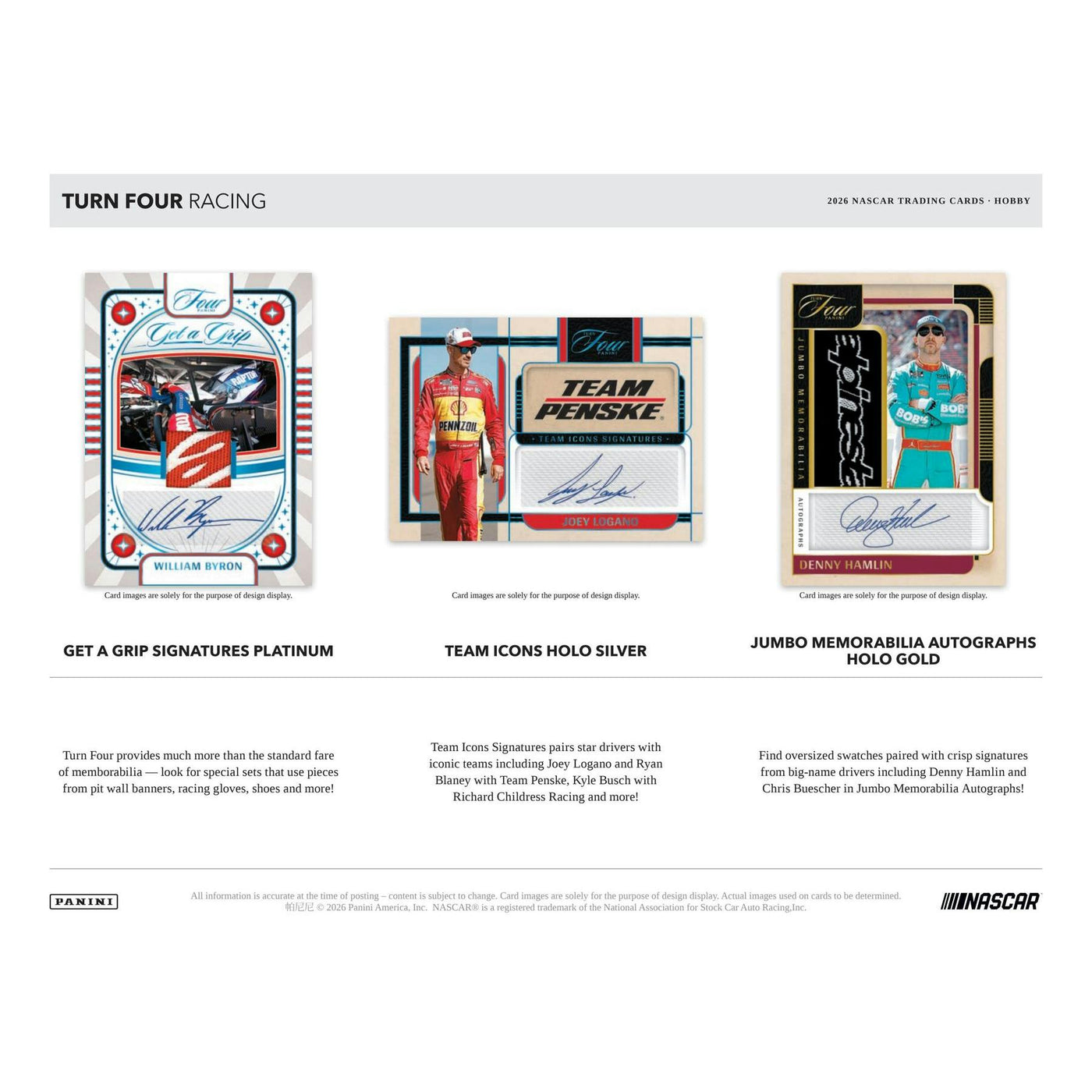 2026 Panini Turn Four Racing Hobby 10-Box Case