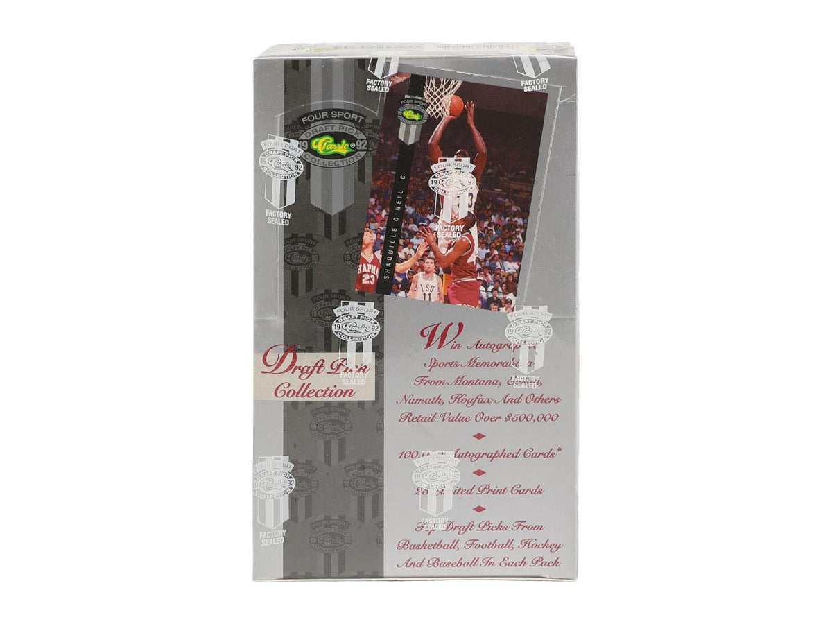 1992 Classic Draft Picks Four Sport Hobby Box