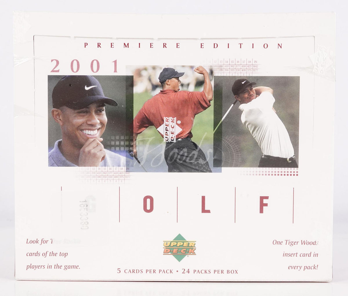 2001 Upper Deck Golf Retail Box - Tiger Woods Rookie!