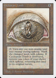 Magic the Gathering Unlimited Cyclopean Tomb HEAVILY PLAYED HP