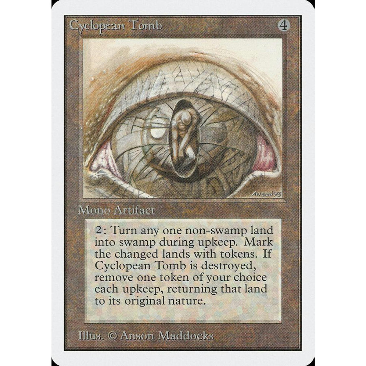 Magic the Gathering Unlimited Cyclopean Tomb HEAVILY PLAYED HP