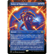 Magic the Gathering Double Masters 2022 BORDERLESS Force of Negation NEAR MINT NM