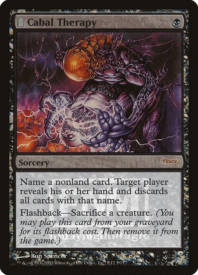 Magic the Gathering DCI FNM Promo FOIL Cabal Therapy NEAR MINT NM