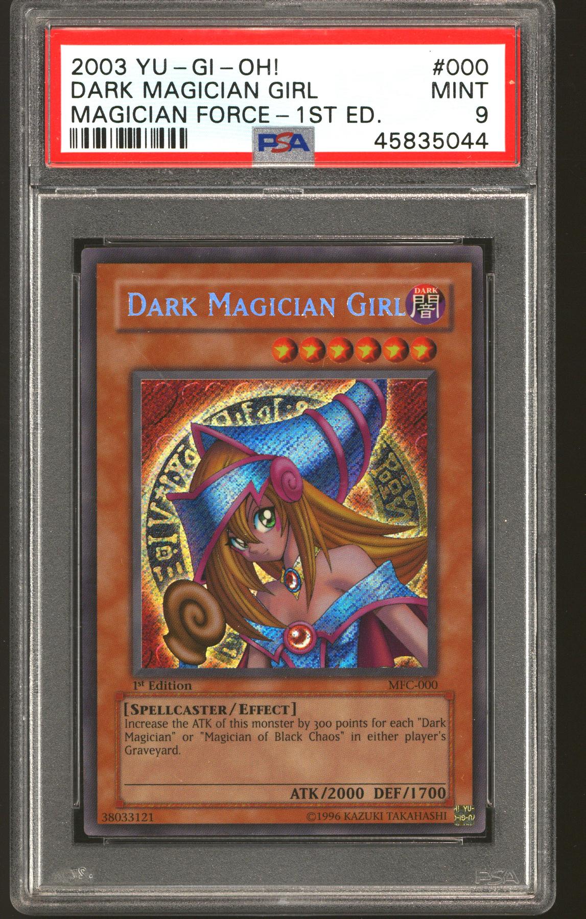 Yu-Gi-Oh Magician's Force 1st Edition Dark Magician Girl MFC-000 PSA 9