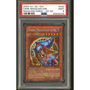 Yu-Gi-Oh Magician's Force 1st Edition Dark Magician Girl MFC-000 PSA 9